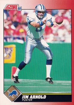 Jim Arnold Detroit Lions 1991 Score NFL #131